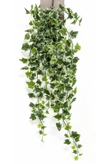 100cm Artificial Green and Variegated Ivy Bush