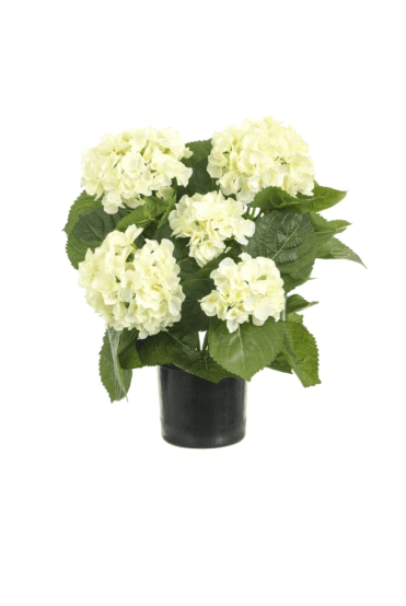 40CM Artificial Hydrangea Bush Cream