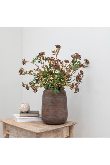 Artificial Berry Foliage- Brown 