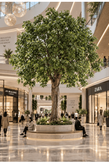 Artificial Full Size Sycamore Tree