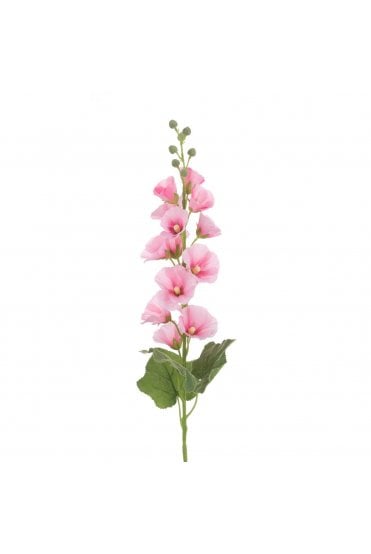 Artificial Hollyhock Pink - Eco Friendly