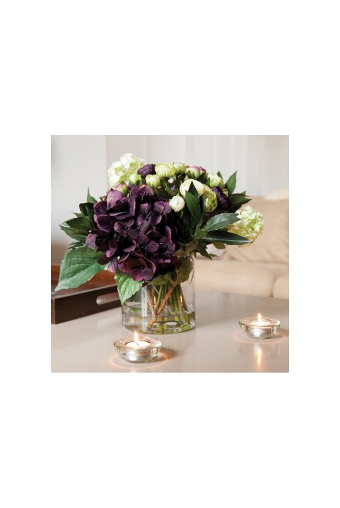 Artificial Hydrangea & Ranunculus Floral Arrangement
