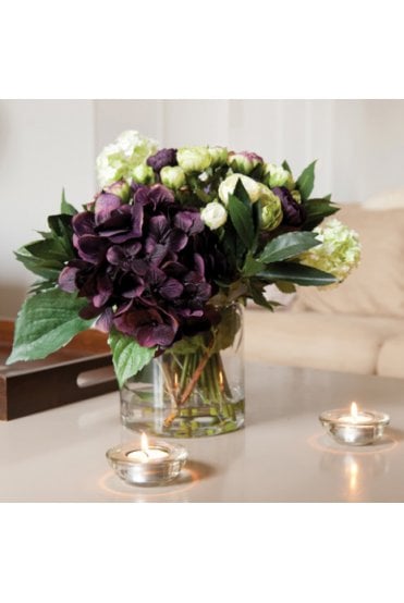 Artificial Hydrangea & Ranunculus Floral Arrangement