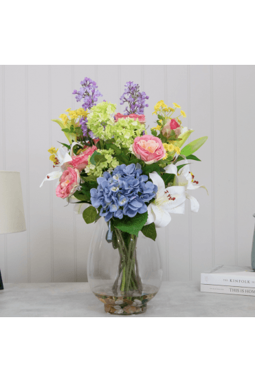 Artificial Lilies in Vase