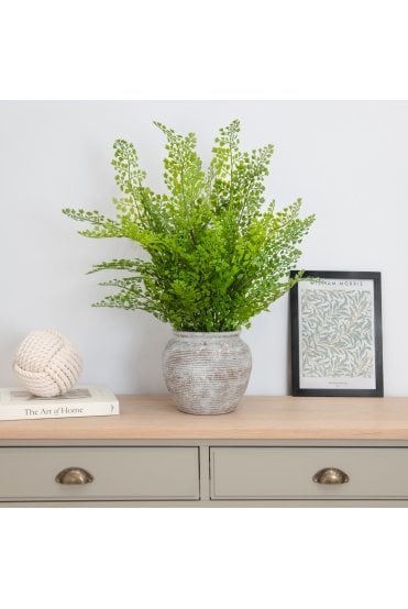 Artificial Maidenhair Fern in Pot 