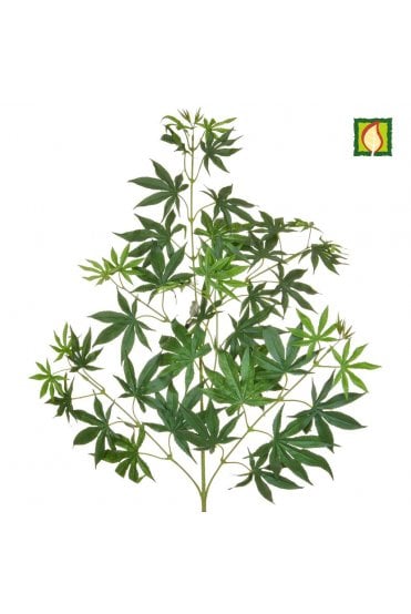 Artificial Maple Foliage Green 70cm Flame Retardant