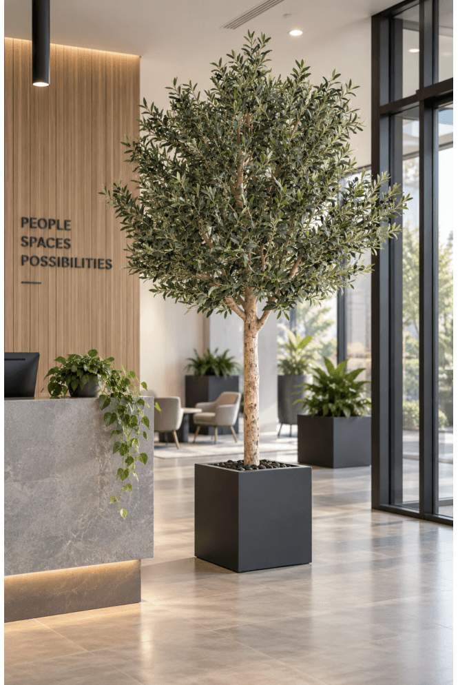 Artificial Olive Tree 210cm Flame Retardant
