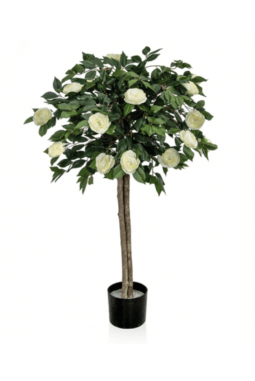 Artificial Potted Camellia Tree