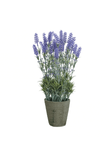 Artificial Potted Lavender Display