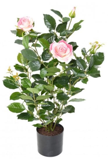 Artificial Rose Bush Pink