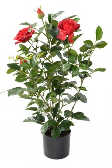 Artificial Rose Bush Red