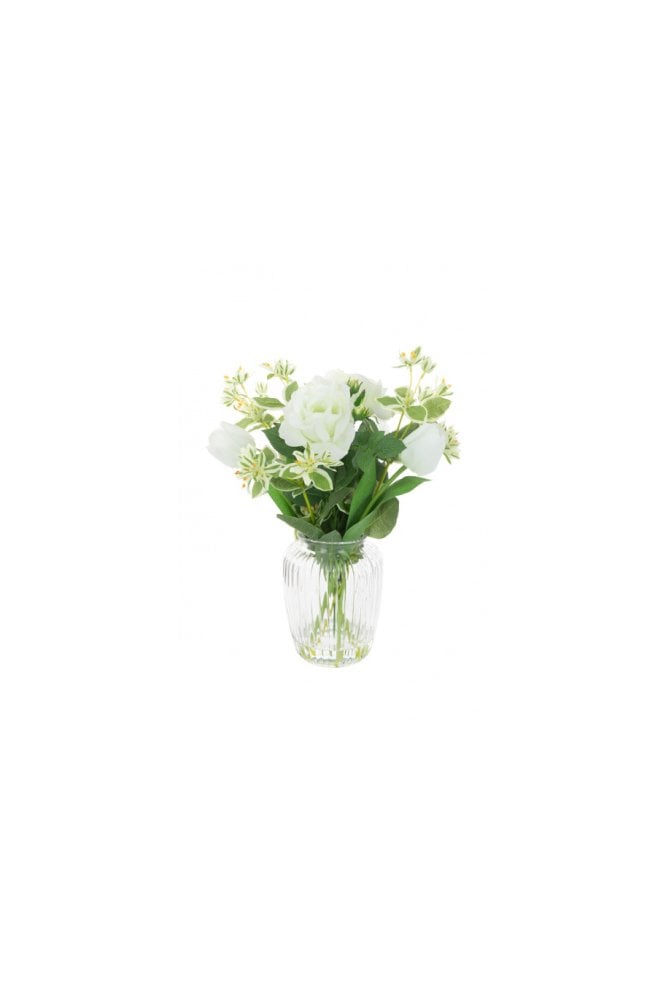 Artificial Rose & Tulip Arrangement
