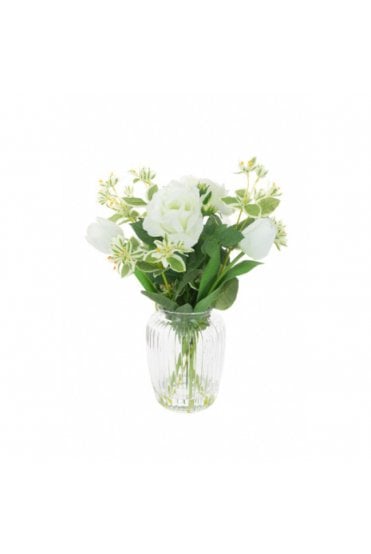 Artificial Rose & Tulip Arrangement