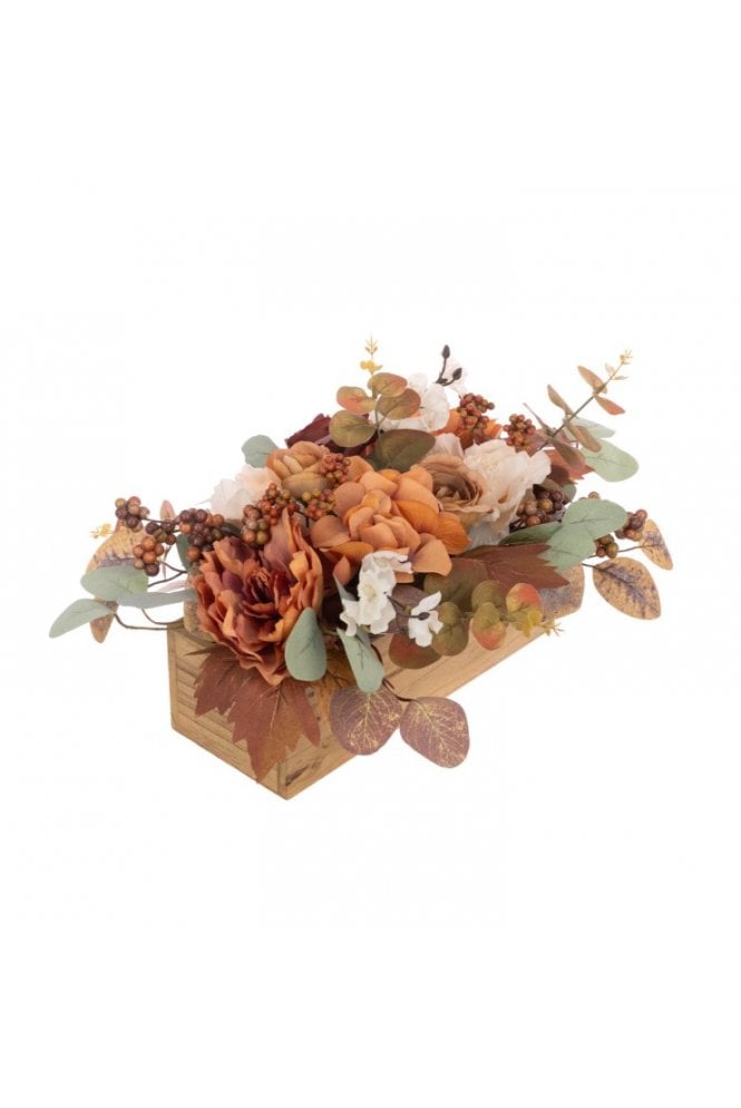 The Artificial Plants Shop Autumn Floral Table Box – 44cm