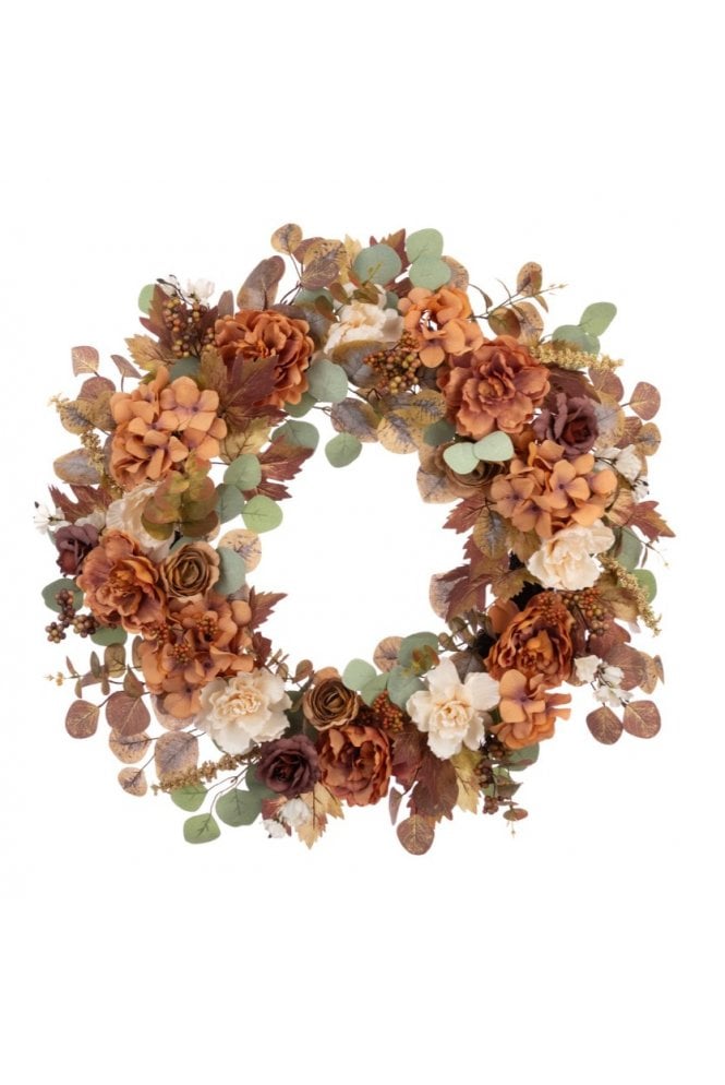 The Artificial Plants Shop Autumn Floral Wreath – 76cm
