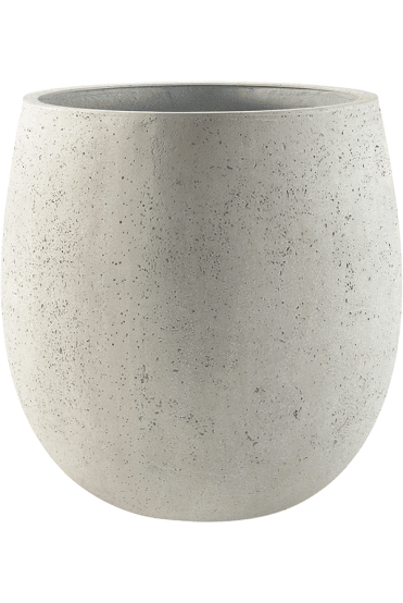 Grigio Balloon Planter - Antique White Concrete Colour
