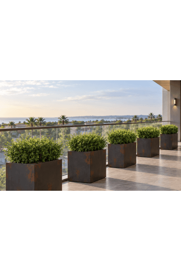 Luxury Outdoor Boxwood Trough Planter (4 Sizes, UV-Proof)