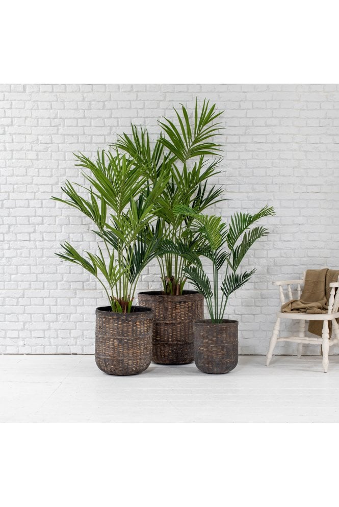 The Artificial Plants Shop Potted Artificial Palm Selection Set of 3 - Flame Retardant