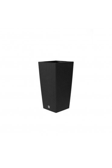 Tall Square Shaped Anthracite Planter