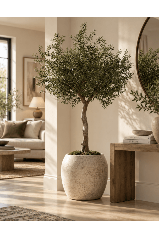The Artificial Plants Shop Artificial 2.3m Tall Olive Tree IFR