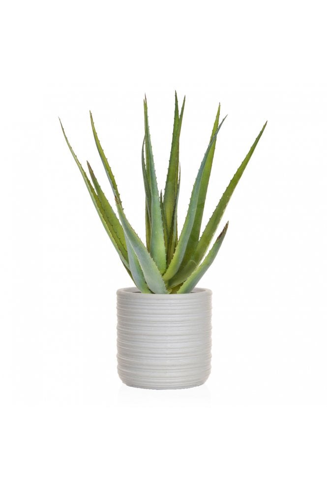 The Artificial Plants Shop Artificial Aloe Succulent Plant 58cm Potted