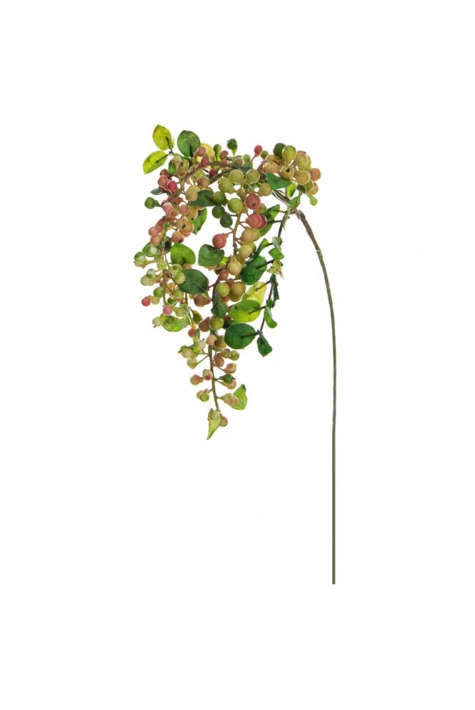 The Artificial Plants Shop Artificial Berry Foliage - Pink Green