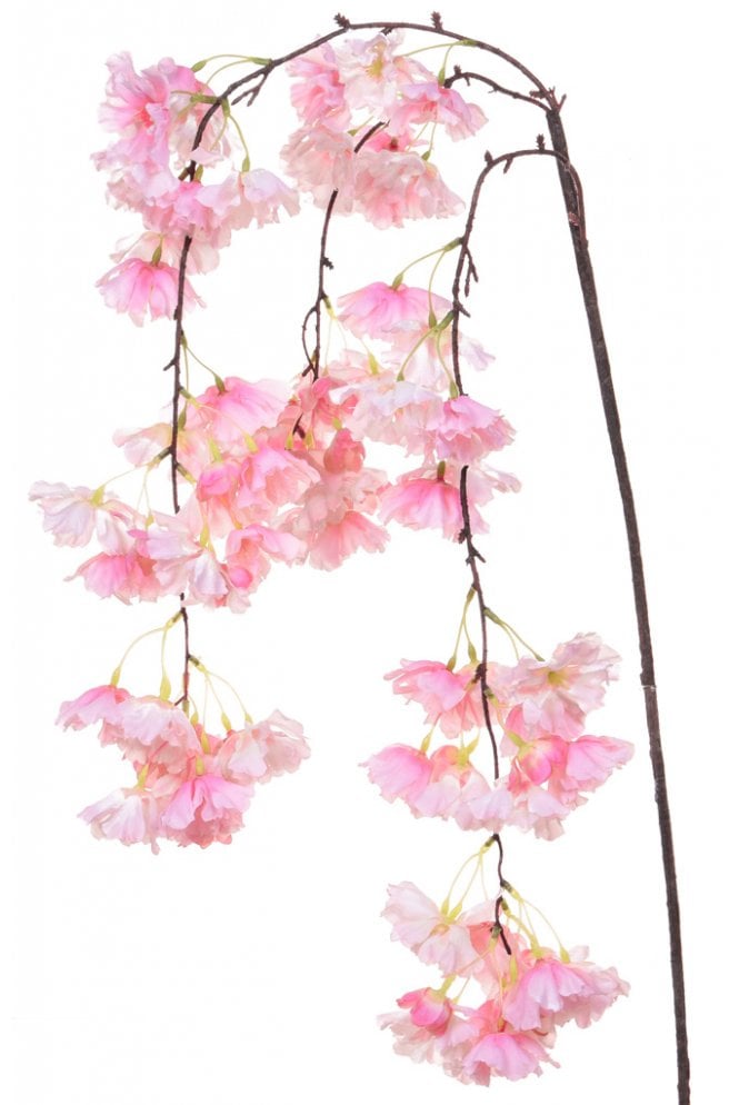 The Artificial Plants Shop Artificial Cherry Blossom Foliage - Weeping Pink