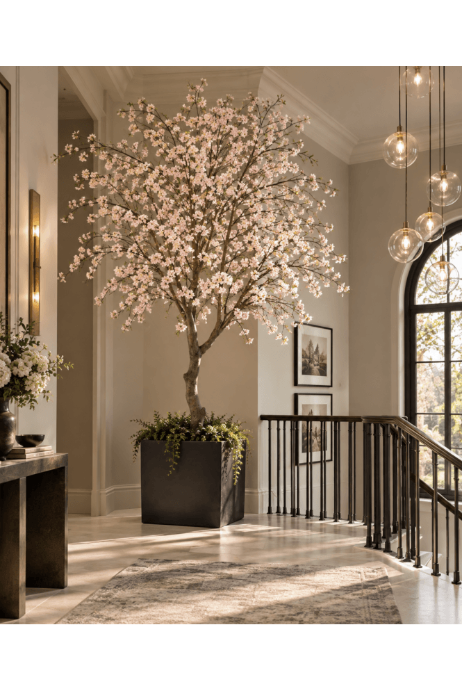 The Artificial Plants Shop Artificial Cherry Blossom Tree - Canopy Pink