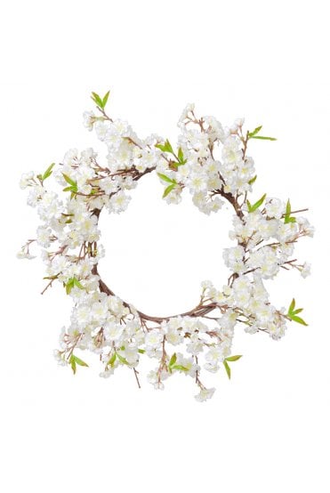 Artificial Cherry Blossom Wreath