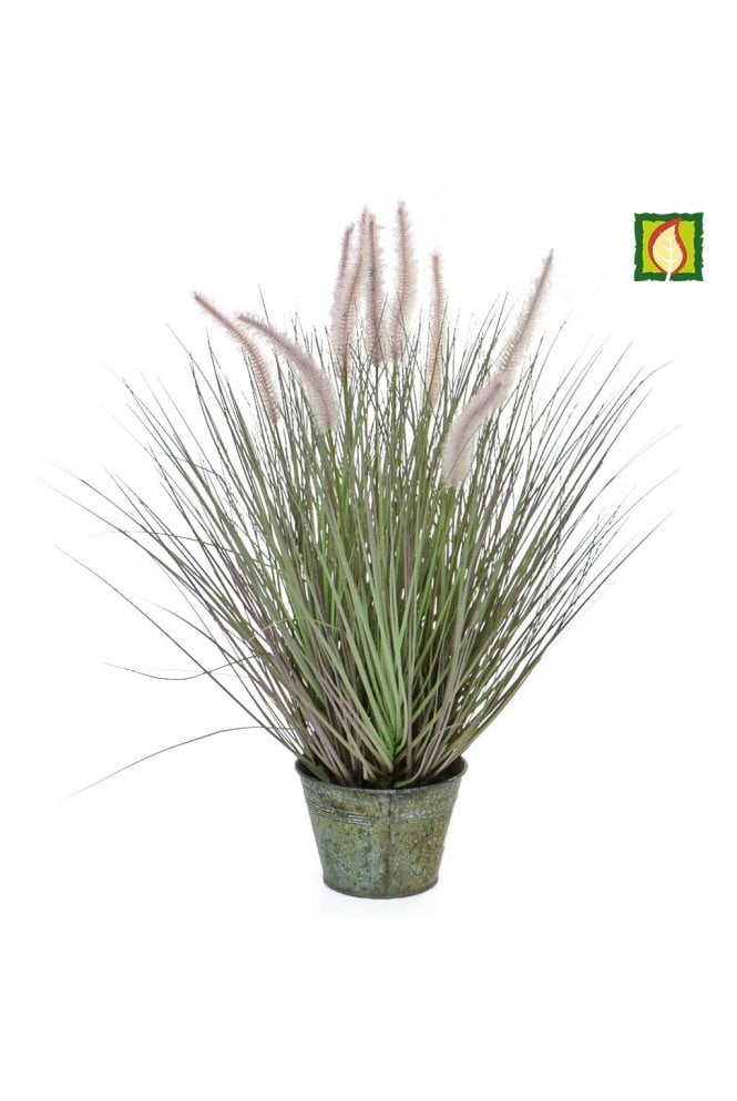The Artificial Plants Shop Artificial Dog's Tail Grass Arrangement - Tin Base
