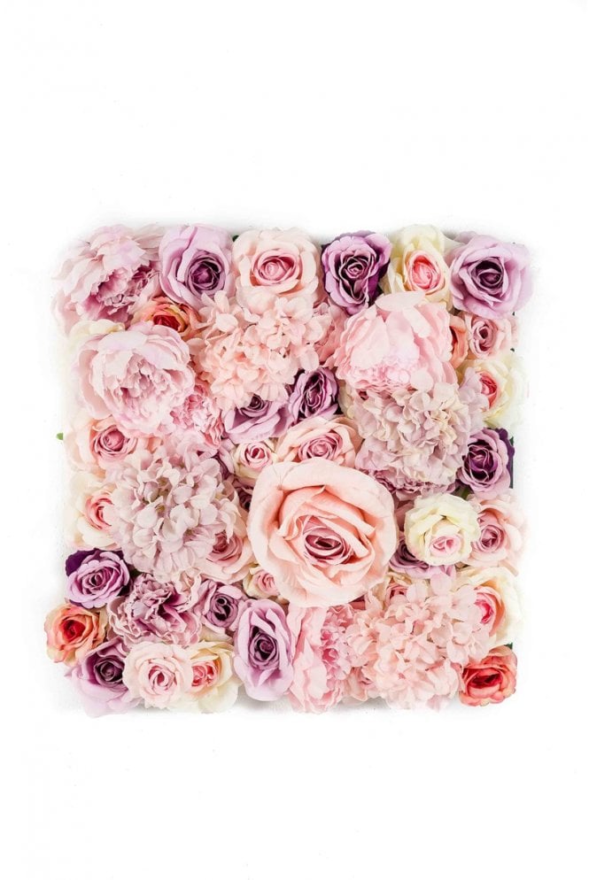 The Artificial Plants Shop Artificial Flower Wall Panel - Pale Tones