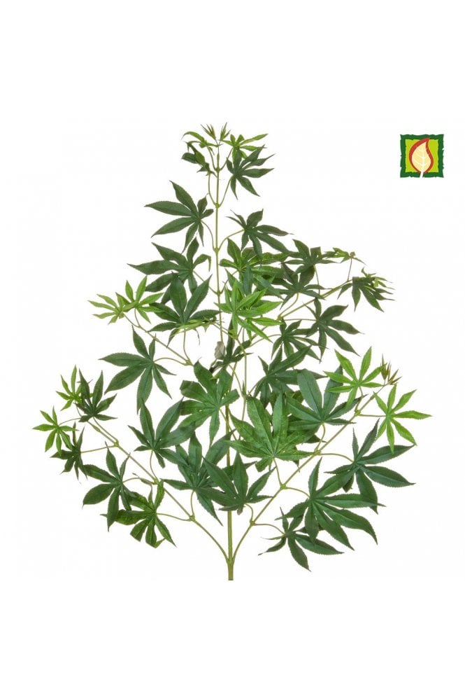 The Artificial Plants Shop Artificial Maple Foliage Green 70cm Flame Retardant