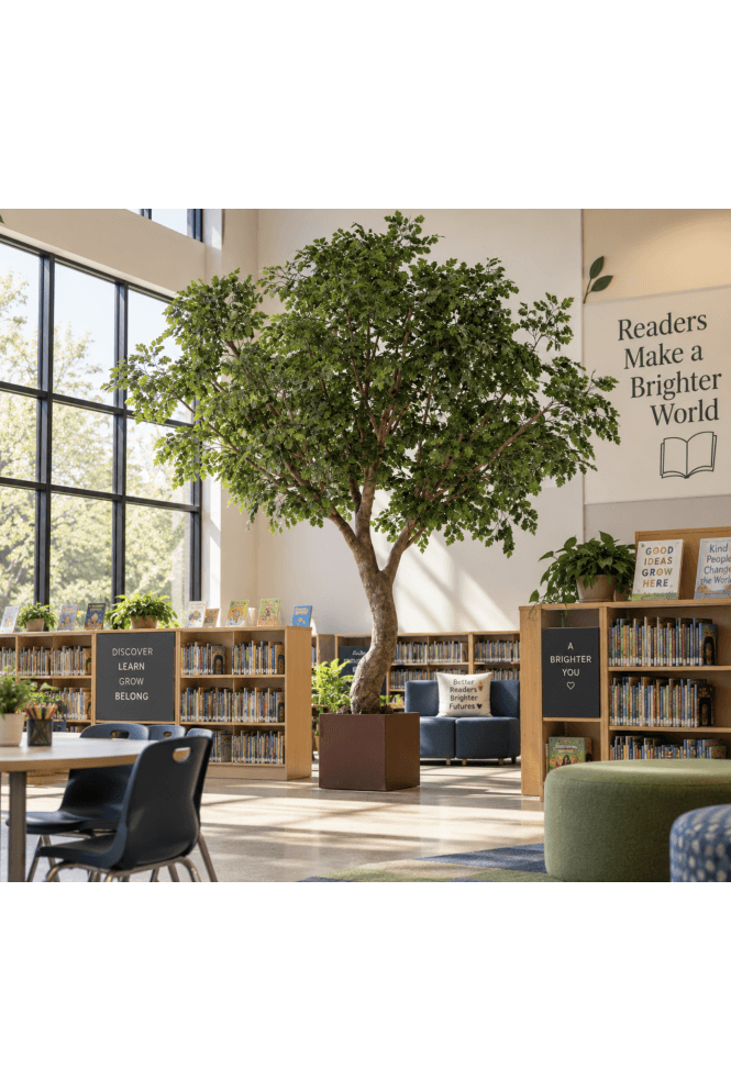 The Artificial Plants Shop Artificial Oak Tree with Curved Stem