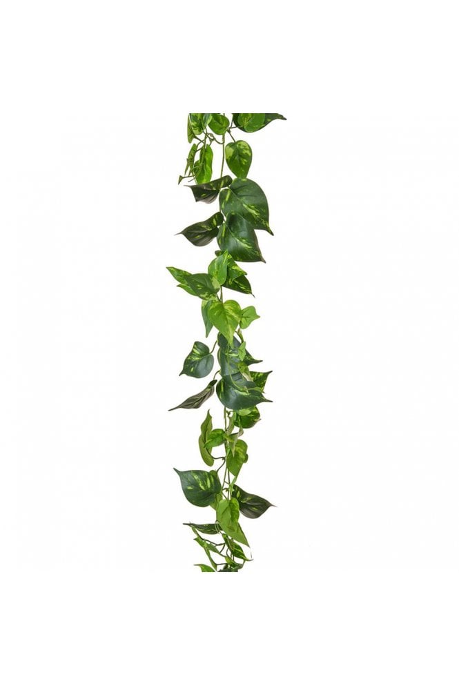 The Artificial Plants Shop Artificial Pothos Garland 2.2m Flame Retardant