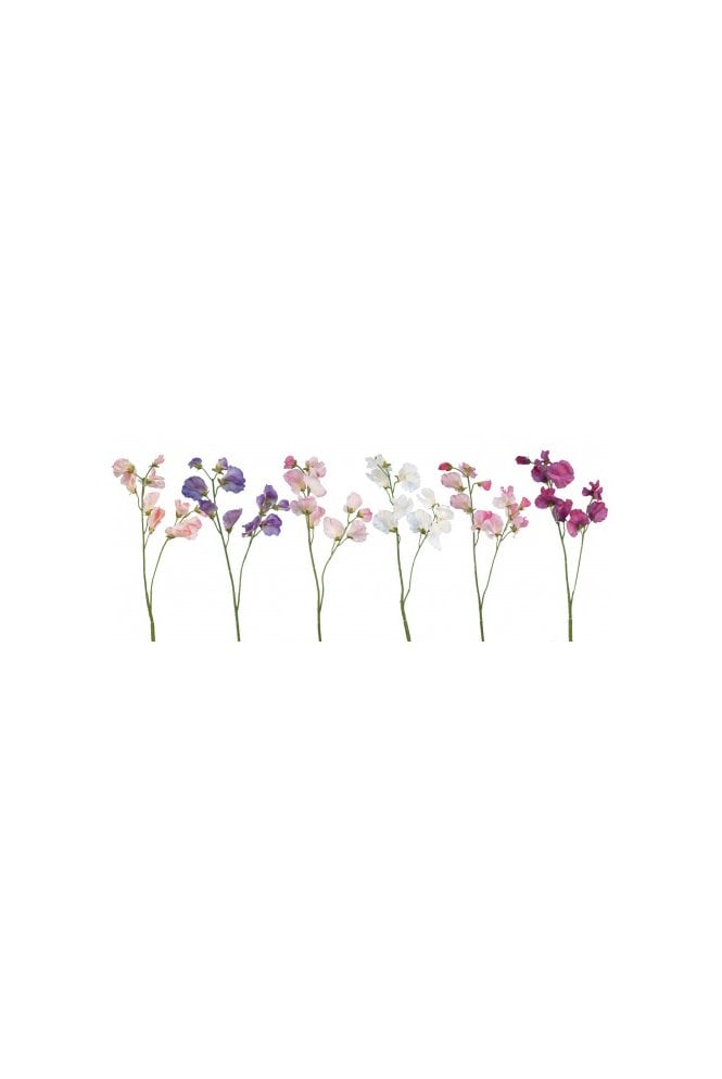 The Artificial Plants Shop Artificial Sweet Pea Pack of 6