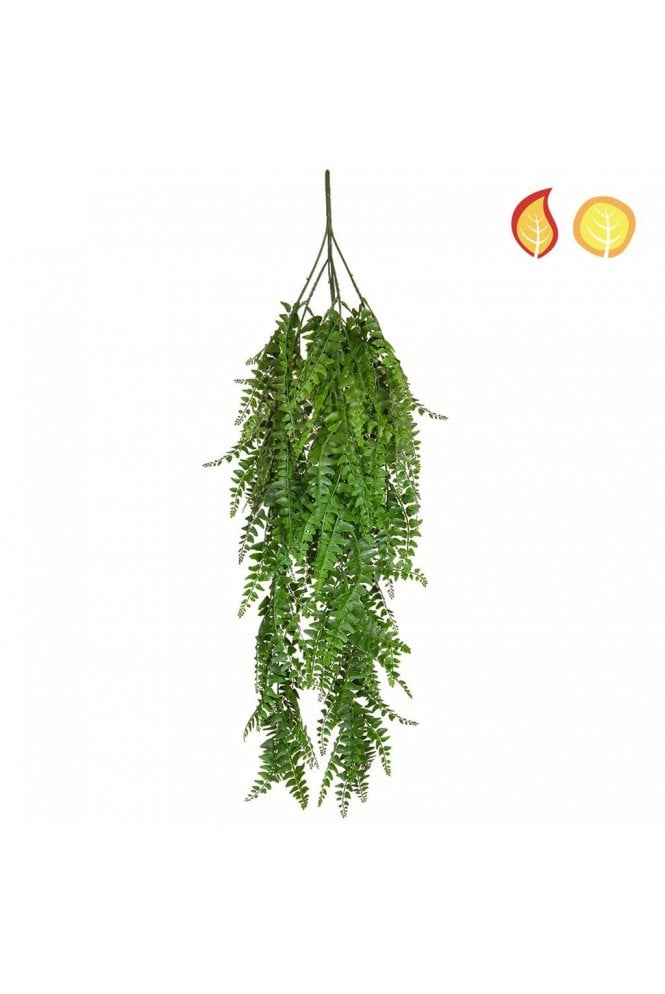 The Artificial Plants Shop Artificial Trailing Fern Plant UV & Flame Retardant