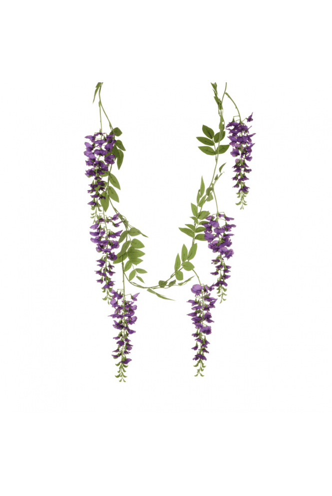 The Artificial Plants Shop Artificial Wisteria Garland - Purple