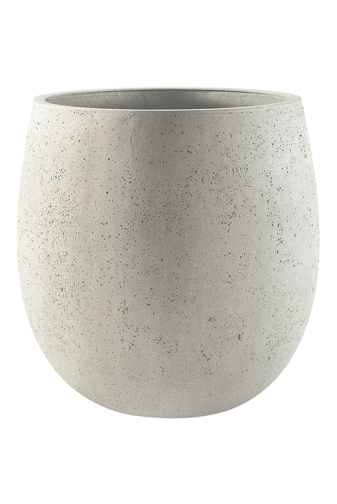 The Artificial Plants Shop Grigio Balloon Planter - Antique White Concrete Colour