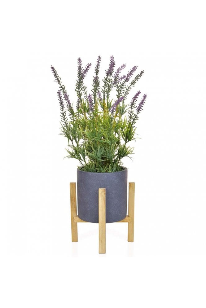 The Artificial Plants Shop Potted Artificial Lavender in Footed Base
